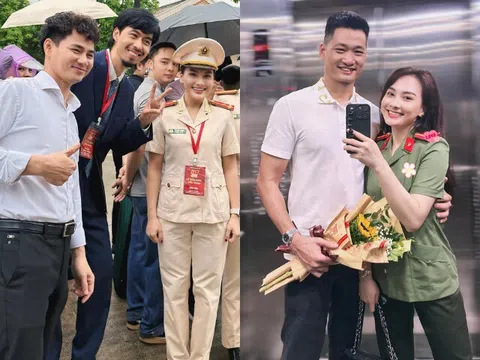 Nữ Thượng úy tham gia "Lễ báo công dâng Bác" là người đẹp VTV, có hôn nhân "màu hồng" bên chồng làm ngành công an
