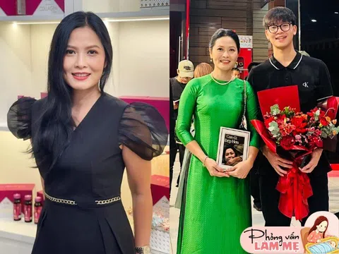 "Thứ trưởng Bộ ngoại giao" Đinh Thuý Hà ngoài đời là mẹ đơn thân, làm đủ nghề nuôi 2 con trai, U50 trẻ đẹp như chị gái của con