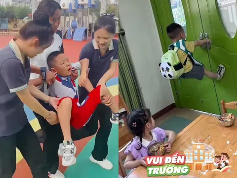 Cười té xỉu với 1001 khoảnh khắc "hân hoan" ngày tựu trường của "khối măng non"