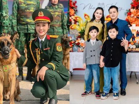 Nữ diễn viên là Thiếu tá quân đội sinh 2 con với chồng NSƯT, đặt tên cho con họ Đới hiếm nhất nhì Việt Nam