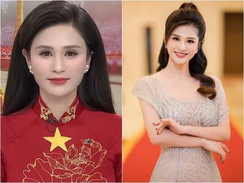 Nữ BTV Thời sự 19h "gây sốt" với chiếc áo dài đỏ: Kín tiếng đời tư, ảnh ngoài đời cũng cực khí chất