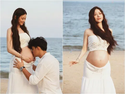 Cặp đôi đầu tiên thành vợ chồng nhờ Người Ấy Là Ai khoe tin vui "to bự", mẹ bầu bụng vượt mặt vẫn gợi cảm