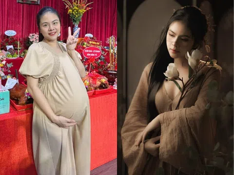 Mẹ bỉm 4 con Vân Trang lần nào mang thai cũng tăng "đẫm" hơn 20kg, nay khoe dáng nõn nà cùng làn da trắng muốt