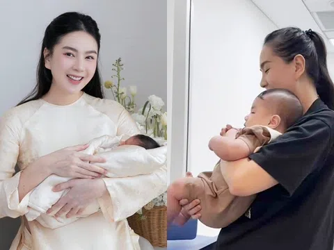 MC Mai Ngọc thừa nhận "to tay" khi làm mẹ bỉm sữa, khoe quý tử mới 4 tháng nhưng cân nặng gần bằng bé 7 tháng
