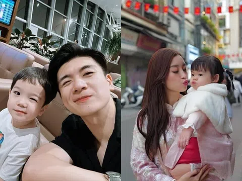 Sao Việt 24h: Cháu đích tôn của Bầu Hiển làm được động tác điệu nghệ, Đỗ Mỹ Linh nhìn sang con gái mình mà "ghen tị"