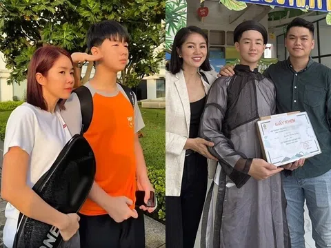 Lê Phương vui cả ngày khi biết con trai 13 tuổi đạt 1m81, quý tử cao nhờ "hạt giống tốt" và được nuôi dưỡng đúng cách