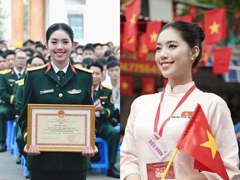 Sao Việt 24h: Á hậu Châu Anh được thăng quân hàm lên Trung úy trước niên hạn