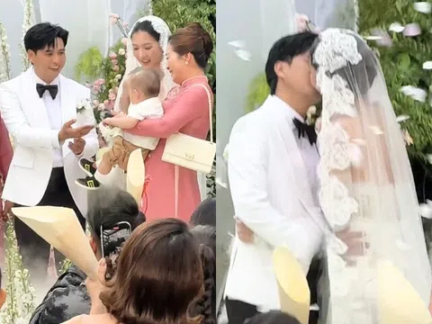 Đám cưới Hồ Quang Hiếu với vợ kém 17 tuổi: Con trai lên lễ đường cùng bố mẹ, chưa tới 100 khách tham dự