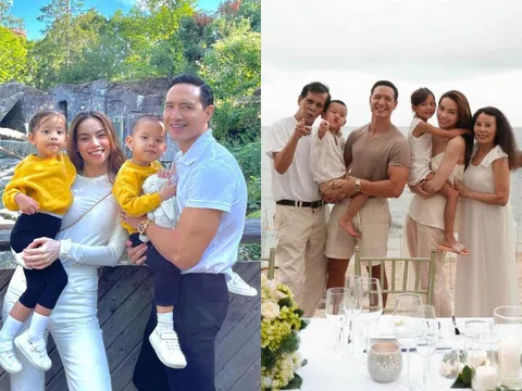 Kim Lý hạnh phúc khoe "2 cục kim cương", mừng vì có thể nói chuyện bằng tiếng Việt với gia đình Hồ Ngọc Hà