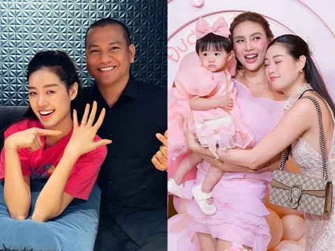 Hoa hậu Khánh Vân "mắc đẻ" với chồng nhiếp ảnh gia hơn 17 tuổi, gặp con gái Võ Hoàng Yên liền vội xin vía
