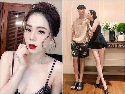Bị nhắc bớt mặc đồ gợi cảm ngồi cạnh con trai dậy thì, Lệ Quyên đáp "mẹ mặc bikini, Bo là người like đầu tiên đó"