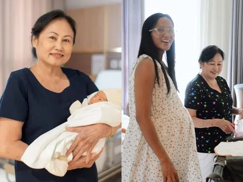 Mẹ chồng của H'Hen Niê rạng rỡ ôm cháu nội mới sinh, ngày nào cũng chạy xe máy lên thăm