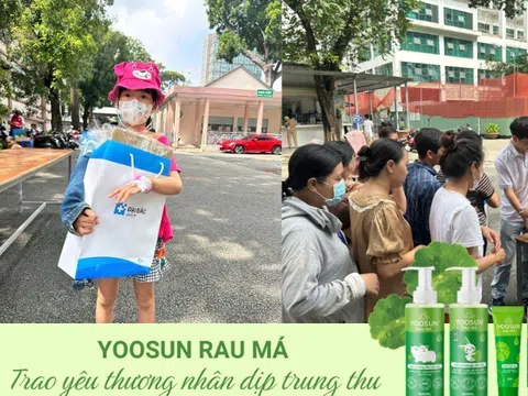 Yoosun Rau Má mang Trung thu ấm áp đến với hơn 300 em nhỏ đang điều trị bệnh