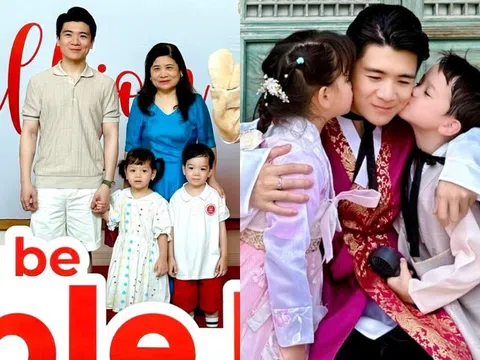 Phu nhân Bầu Hiển phụ con đưa cháu nội đi học, "thiếu gia nghìn tỷ" làm bố đơn thân nay thấy tự hào