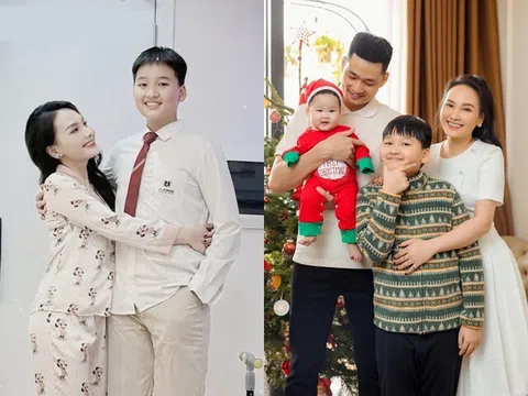 Bảo Thanh khoe quý tử mới lớp 9 đã đạt 1m75,  sợ con trai trổ mã cao quá nhìn như "người khổng lồ"