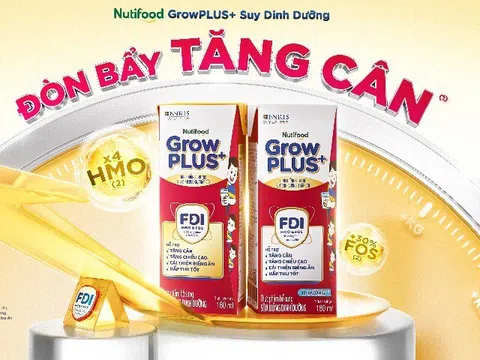 Nutifood GrowPLUS+ Suy Dinh Dưỡng ra mắt công thức cải tiến: “Đòn bẩy tăng cân” cho trẻ