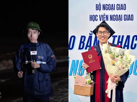 BTV VTV sinh năm 2000 "đội bão" đưa tin song ngữ: Là Thạc sĩ tốt nghiệp trường danh giá, nhận học bổng của Đức