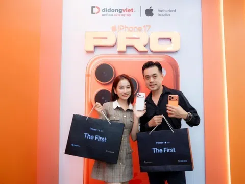 iPhone 17 Pro Max khuấy đảo Vbiz: Dương Khắc Linh - Sara Lưu cùng ‘đổi gió’ với màu sắc thời thượng