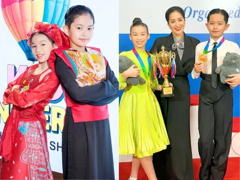 Bé gái là bạn nhảy của con trai Khánh Thi 8 tuổi đã vô dịch thế giới, ngoại hình xinh xắn "nữ hoàng dancesport" phải bất ngờ