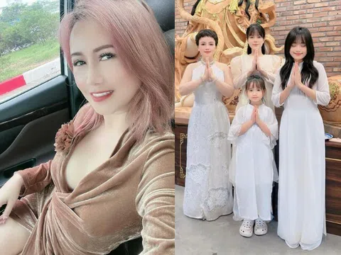 Có 3 con gái với 4 đời chồng, nữ diễn viên họ Đào nổi tiếng VTV đặt tên các ái nữ giống hệt nhau, đứa trẻ lớn lên rất đẹp
