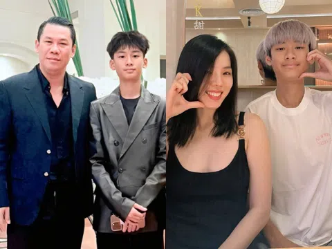 Đại gia Đức Huy nói nhớ khi con trai đi du lịch với vợ cũ, khoe ảnh quý tử trổ mã tuấn tú