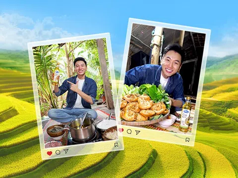 Theo chân blogger Khoai Lang Thang về miền Tây khám phá loại nguyên liệu nấu nướng đặc biệt từ cánh đồng lúa
