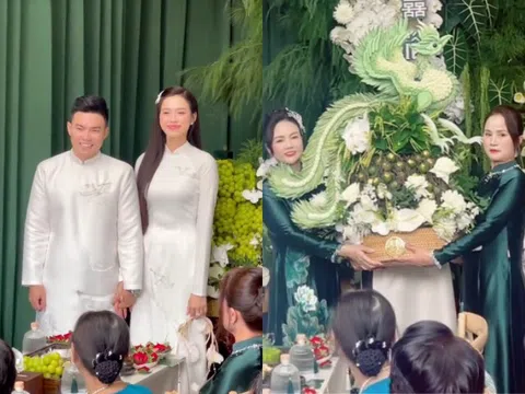 Mẹ chồng hào môn của Đỗ Thị Hà trao con dâu sính lễ "khủng", bà ngoại tặng vàng mừng cho cháu gái