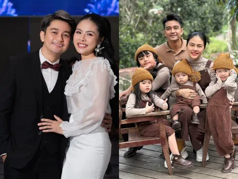 Chồng đại gia của Vân Trang tuyên bố "ngừng đẻ" sau khi có 4 con, mệt lắm mà vợ vẫn muốn sinh thêm