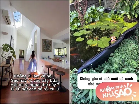 "Nữ diễn viên lùn nhất Vbiz" sống trong biệt thự rộng thênh thang, cứ nói ngọt "chồng yêu ơi" là có nội thất mới