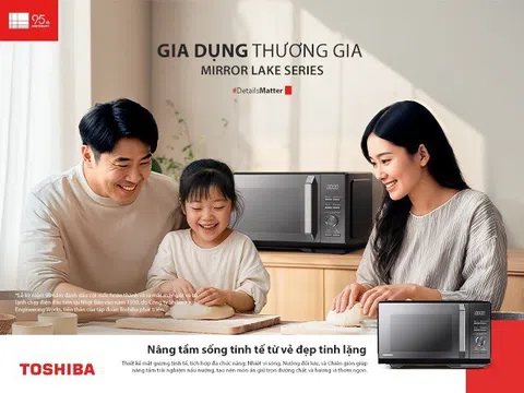 Toshiba Mirror Lake Series: Lò vi sóng “tái định nghĩa” nghệ thuật nấu ăn tại gia