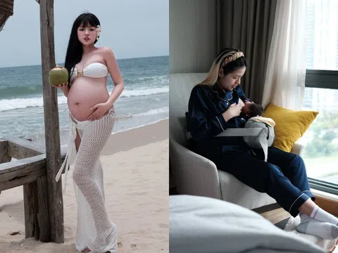 Hotgirl Trần Thanh Tâm có con với chồng đại gia, thừa nhận sau sinh cứ thấy con, thấy chồng là khóc