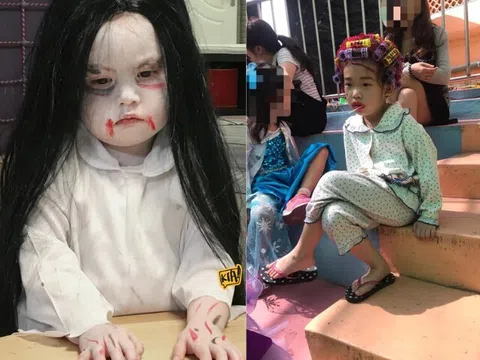 1001 màn hoá trang Halloween "lầy lội" nhất khối búp măng non, phụ huynh xem đến đâu cười ngất đến đấy