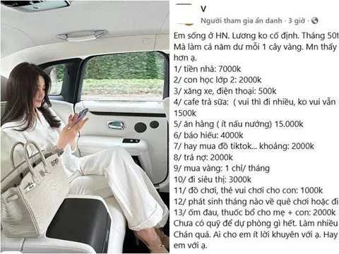 Mẹ đơn thân Hà Nội lương cao nhất tới 100 triệu/tháng khiến ai nấy "hoa mắt" với bảng chi tiêu