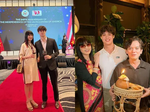 Con trai "nữ hoàng ảnh lịch" Hiền Mai được bầu làm Chủ tịch ở Mỹ, là nam thần điển trai cao hơn 1m8