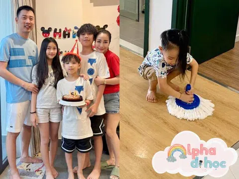Ốc Thanh Vân nuôi 3 con gen Alpha: Học trường tiền tỷ vẫn phải lau dọn nhà, quý tử để tóc dài cũng chiều theo