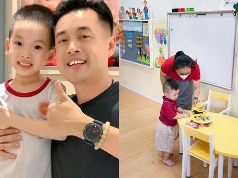 Dương Khắc Linh khen con trai giống y như bố, mới 5 tuổi đã làm việc "lớn" thơm má bạn gái ở lớp