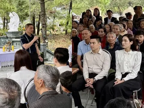 Hoa hậu Đỗ Thị Hà đi làm cùng thiếu gia Viết Vương và bố chồng, dâu hào môn nghìn tỷ được khen vì đẹp giản dị