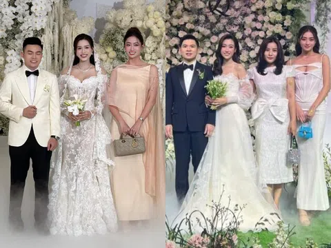 Chuyện đi ăn cưới gây tranh cãi của Lương Thùy Linh: Đăng hình chồng Đỗ Thị Hà không đẹp, mặc hở dự hôn lễ Đỗ Mỹ Linh