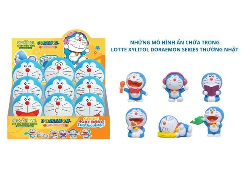 Mẹ và bé cùng "unbox" và khám phá mô hình Doraemon – lưu giữ khoảnh khắc ngọt ngào bên nhau