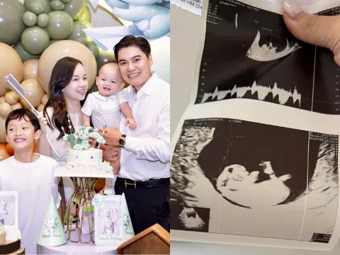 Ly Kute mang bầu lần 3, quý tử với chồng làm trong ngành công an mới thôi nôi đã chuẩn bị "lên chức" anh