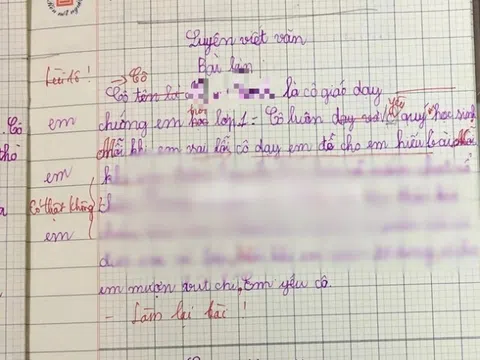 Viết văn tả cô giáo nhưng lại tiết lộ “bí mật” liên quan đến bác bảo vệ, bé học sinh bị gạch đỏ bài