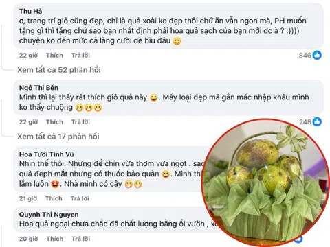 Giỏ hoa quả một phụ huynh tặng cho giáo viên lớp con nhân dịp 20/11 gây tranh cãi