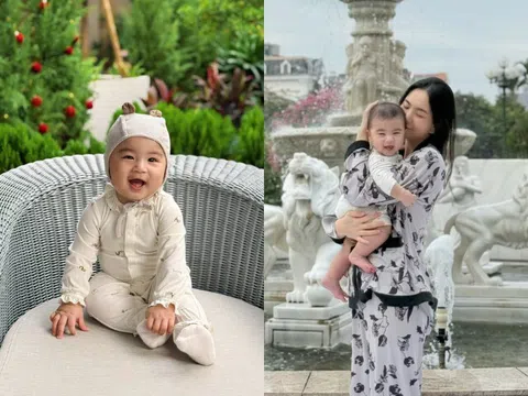 Mai Ngọc tự hào khoe quý tử thân thiện lúc nào cũng cười, được lòng từ bác lao công đến ông bảo vệ