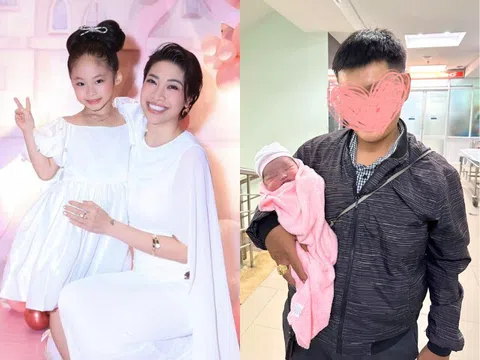 Ca sĩ Pha Lê báo tin được "lên chức" ở tuổi U40, khoe thiên thần nhỏ chào đời giữa trận lũ lịch sử