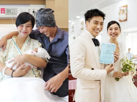 Người mẫu Lê Thu Trang sinh con sau 3 tháng làm đám cưới