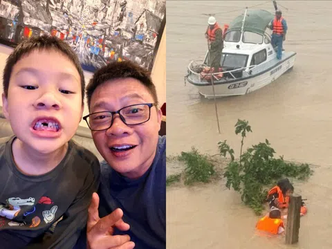 Con trai 7 tuổi của BTV Quang Minh vay bố 10 triệu đồng để ủng hộ đồng bào miền Trung bị lũ lụt