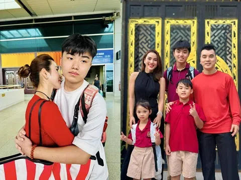 Vợ Ưng Hoàng Phúc mừng sinh nhật quý tử đang ở Mỹ, nhớ lại khoảnh khắc cùng ông xã đến thăm con riêng ở trường