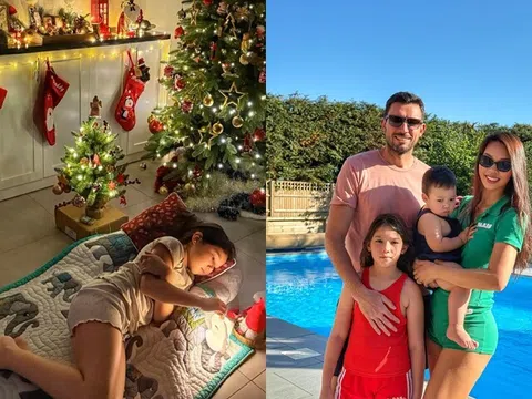 Sao Việt 24h: Không chờ nổi Giáng sinh, con gái Hà Anh ngủ cạnh cây thông vì quá háo hức, nhà nữ siêu mẫu đẹp như cổ tích