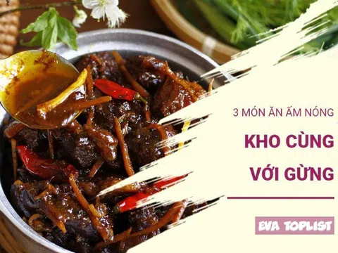 Thơm nồng hương gừng: Ba món kho khiến bữa cơm nhà thêm hấp dẫn