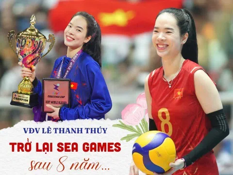 Trở lại SEA Games sau 8 năm, VĐV Lê Thanh Thúy nói về “tượng đài bóng chuyền”, quyết tâm chinh phục mục tiêu vàng